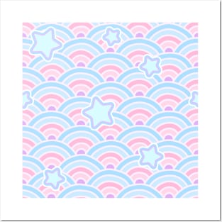 Kawaii Waves Posters and Art